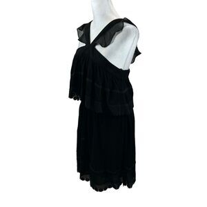 Brand new with tags Intu Brand‎ Black Ruffle Strap Dress Size Medium